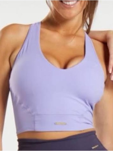 Gymshark X Whitney Simmons Wildflower Purple Racerback Workout Tank